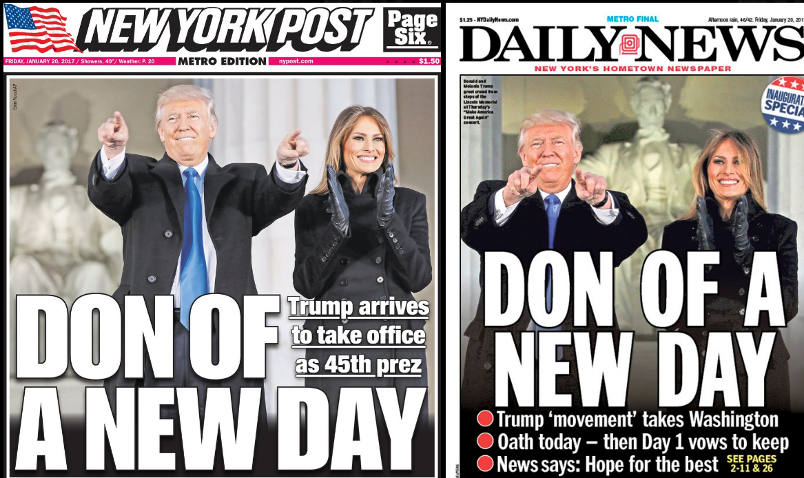Две известные газеты вышли с одинаковыми заголовками о Трампе