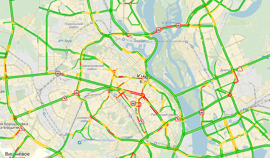 пробки, Киев