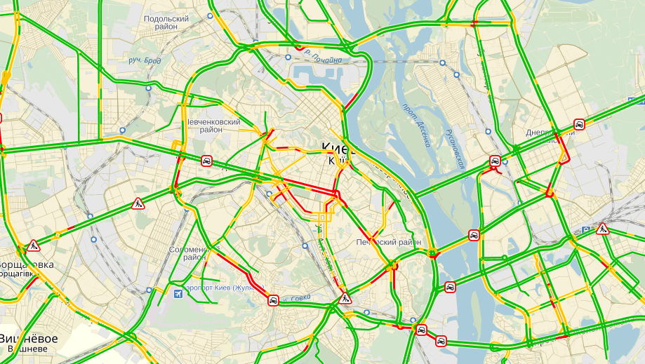 пробки в Киеве