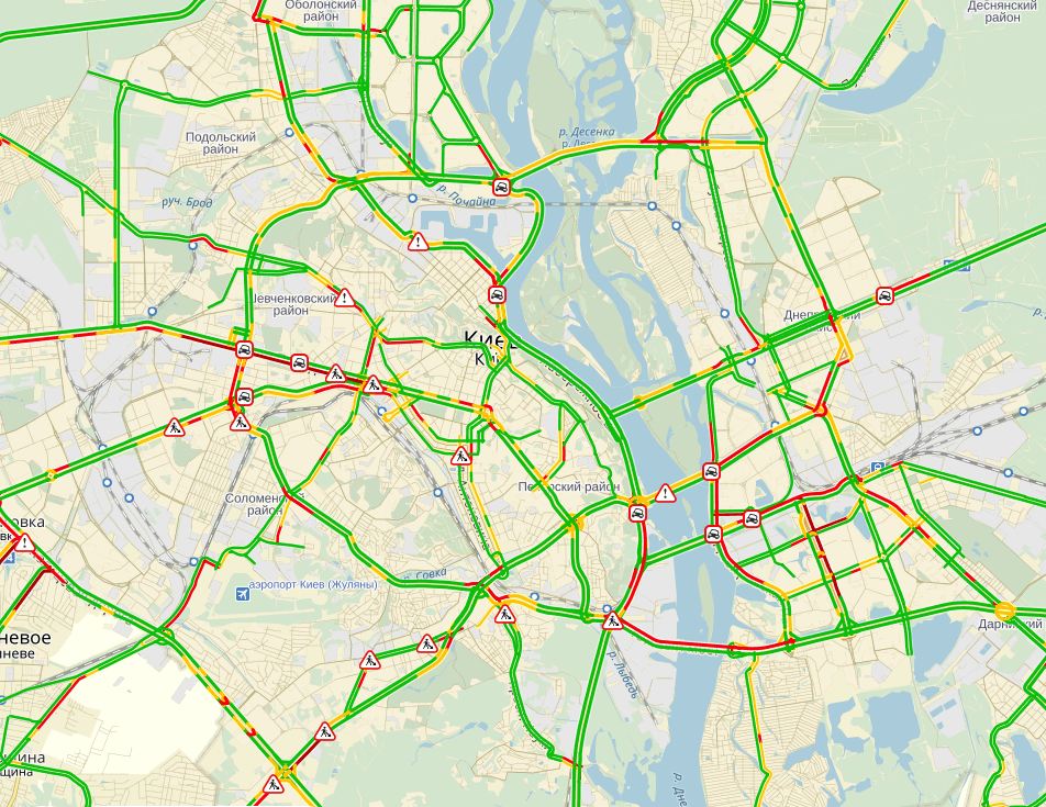 пробки в Киеве