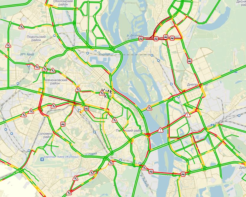 пробки в Києві