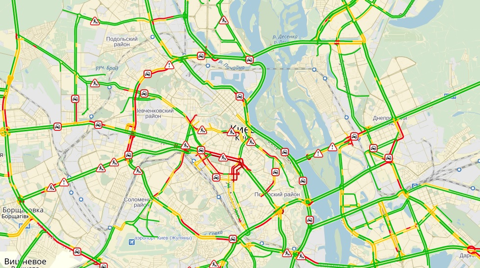 пробки в Киеве пробки, Киев
