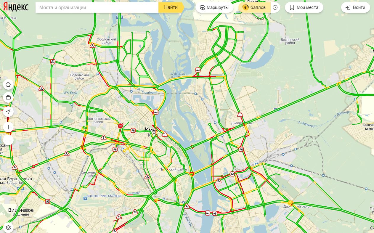 пробки в Киеве