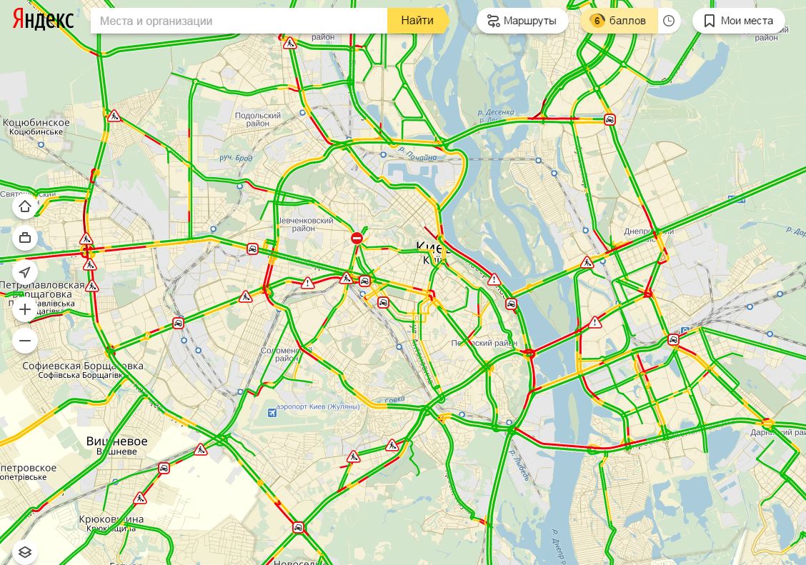 пробки в Киеве