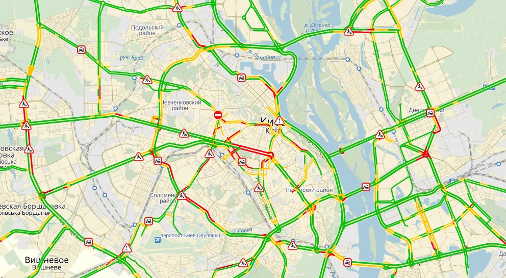 пробки в Киеве пробки