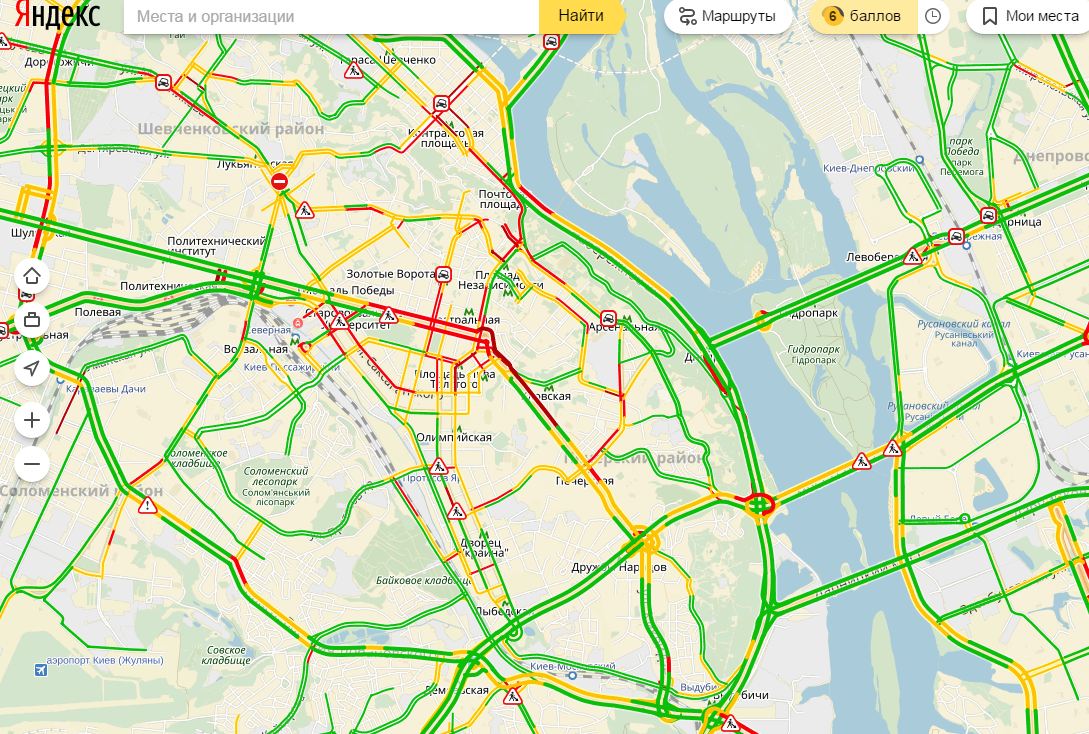 пробки в Киеве