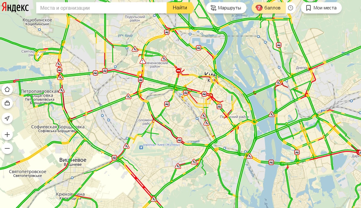Пробки в Києві
