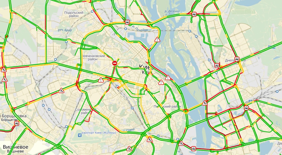 пробки в Киеве пробки