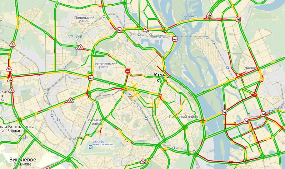 пробки в Киеве пробки, киев