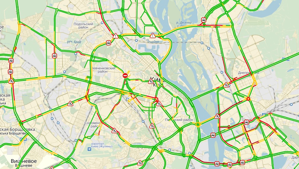 пробки в Киеве пробки, киев