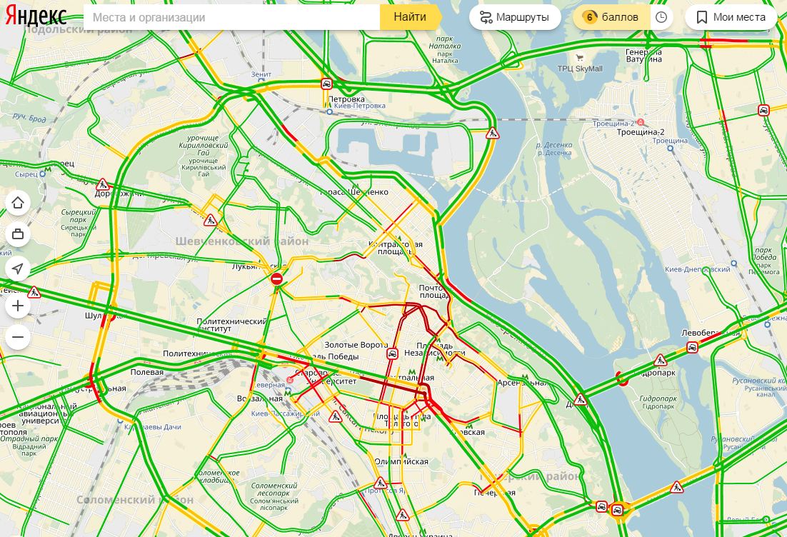 пробки в Киеве