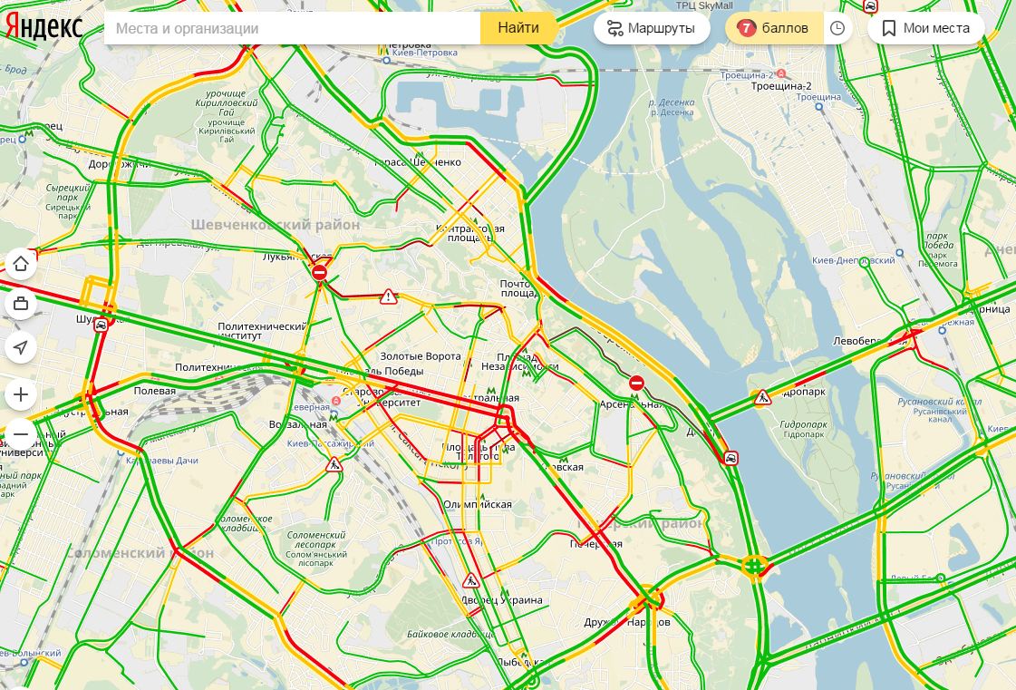 пробки в Киеве