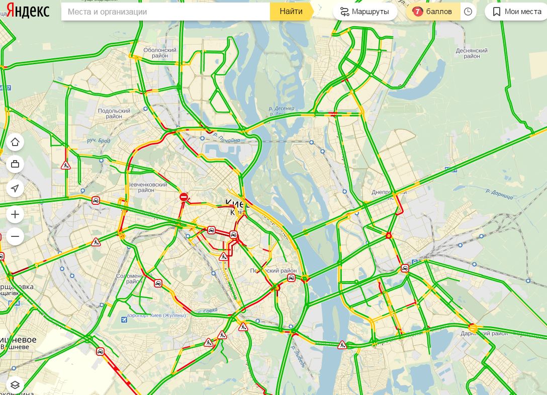 пробки в Киеве