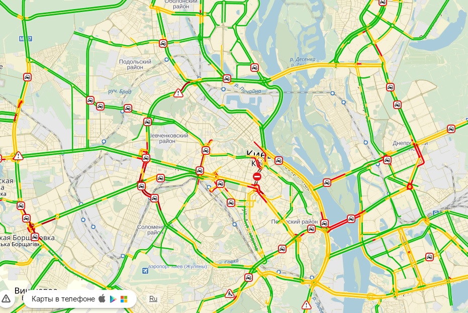 пробки в Киеве пробки, Киев