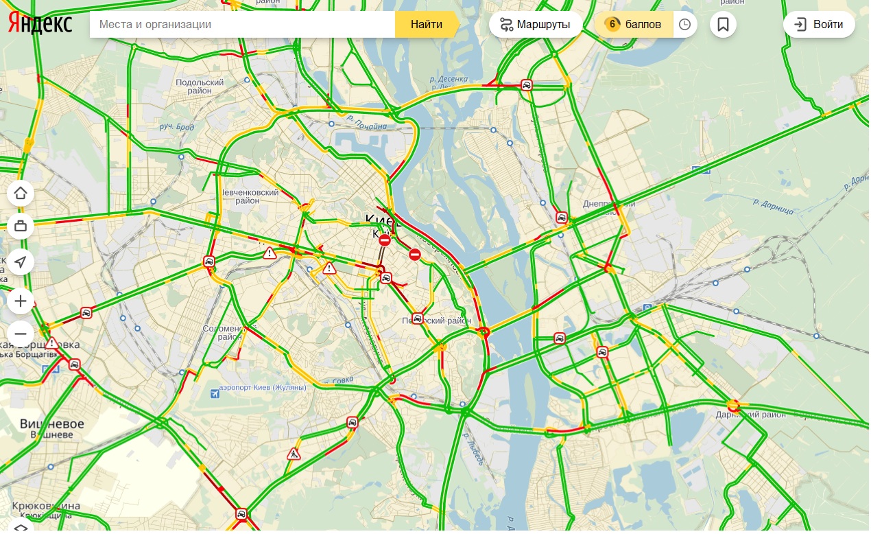 Фото: пробки в Києві