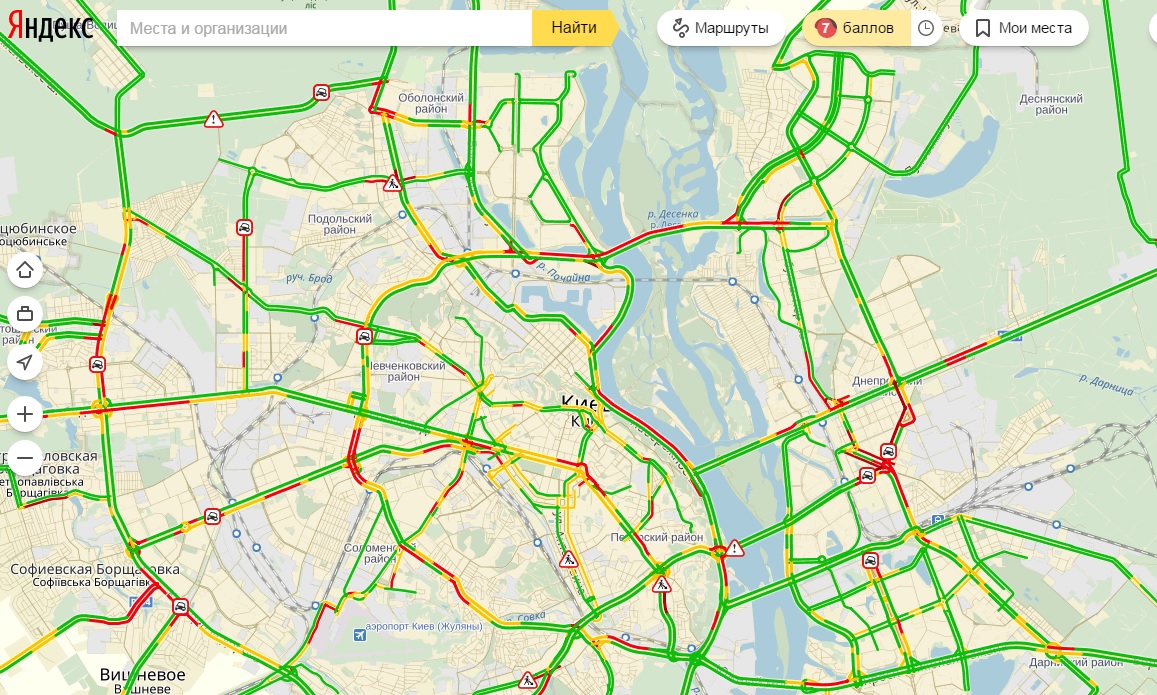 Пробки в Києві