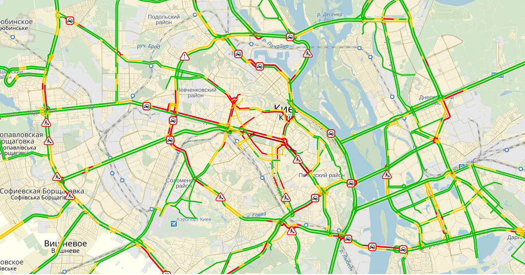 пробки в Киеве пробки, Киев