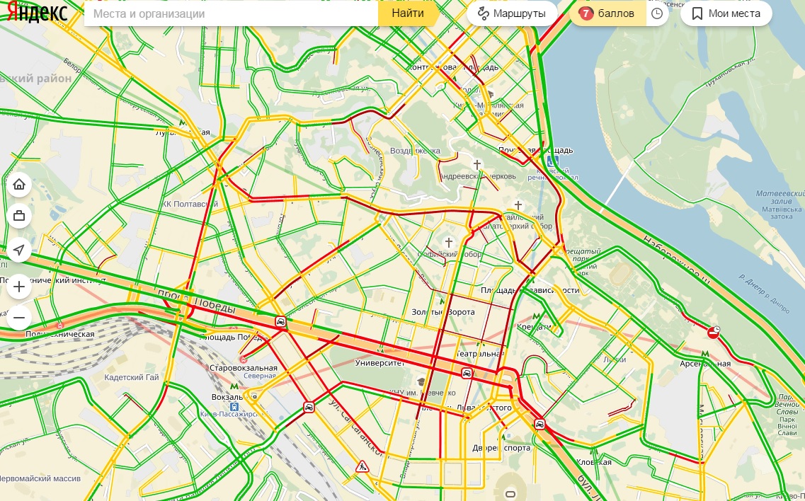 Пробки в Киеве