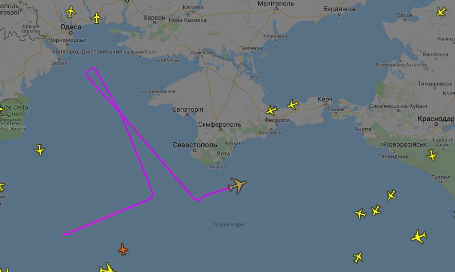 Розвідувальний літак США розпочав патрулювання у небі над Чорним морем