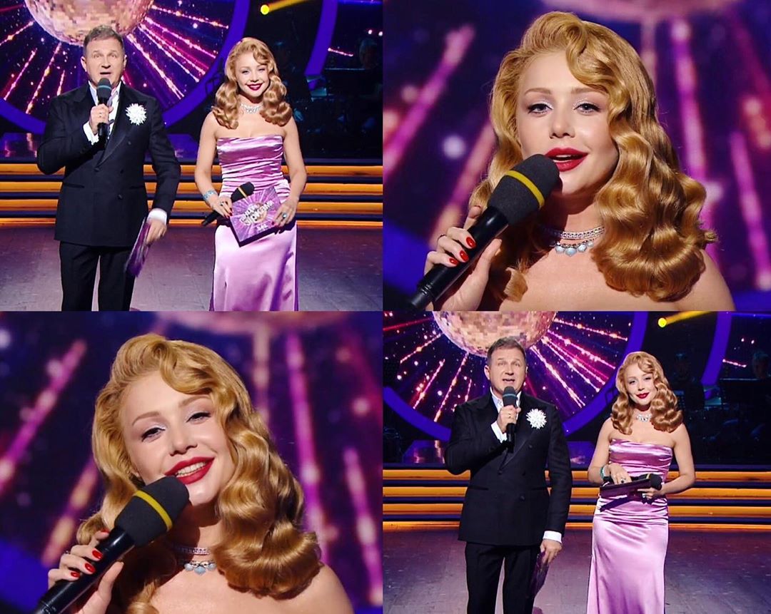 Неотразима: Тина Кароль блистала на Танцах со звездами в роскошном атласном платье Dolce&amp;Gabbana