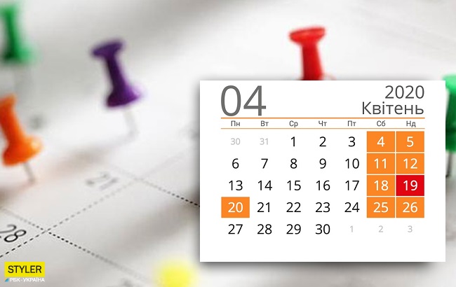 Вихідні у квітні 2020: скільки будемо додатково відпочивати
