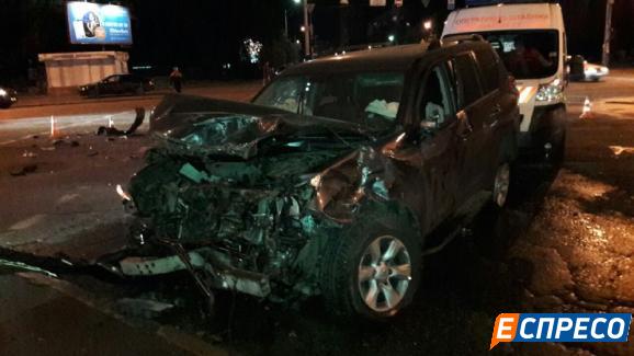 ДТП с полицейским автомобилем в Киеве