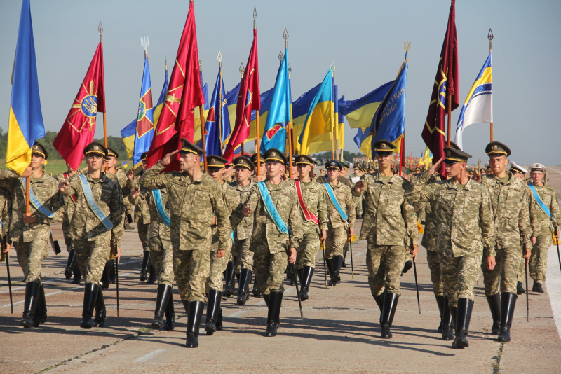 Украинские военные провели первую репетицию парада ко Дню Независимости
