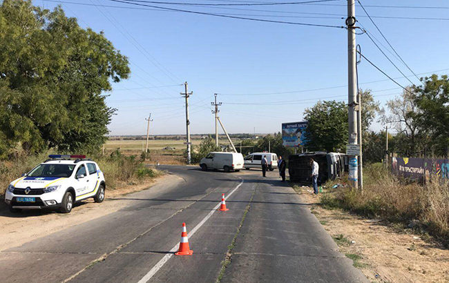 В Одесской области маршрутка столкнулась с грузовиком, 11 пострадавших