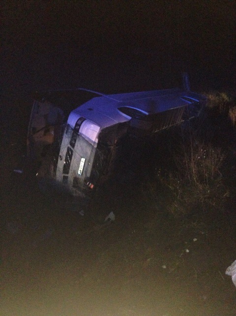 На Закарпатье перевернулся автобус со сборной Украины по самбо, есть пострадавшие