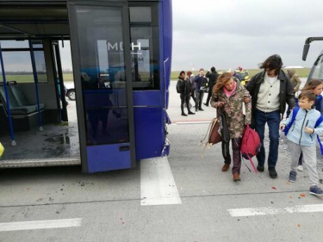 В Будапеште столкнулись два автобуса, 9 человек пострадали