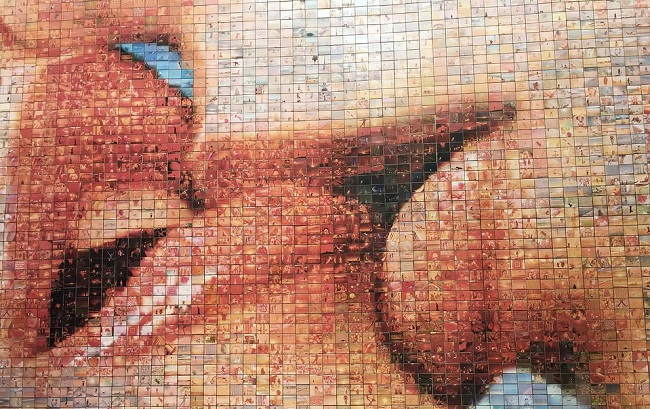 Мозаїка з фотографій в подарунок хлопцю на 14 лютого