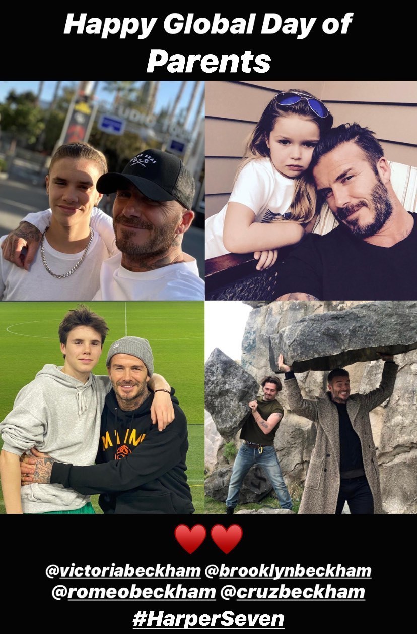 Идеальный отец: Дэвид Бекхэм умилил сеть трогательным фото со всеми детьми