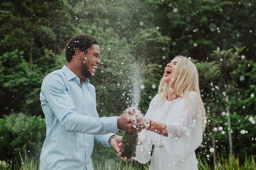 Лучший нападающий "Шахтера" женился на российской модели (фото)