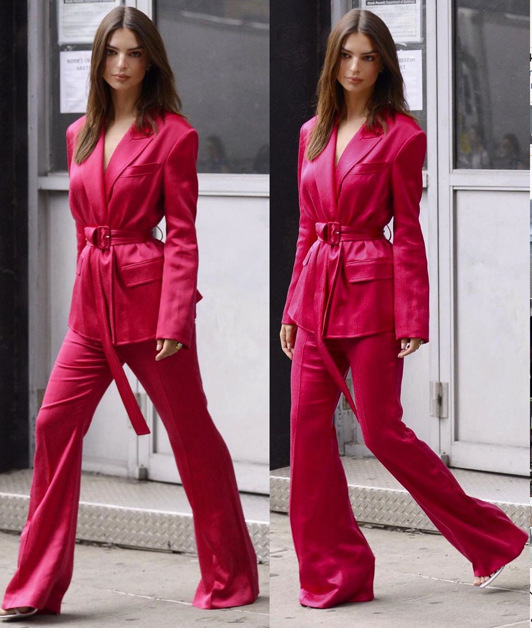 В одежде тоже горяча: Эмили Ратаковски блеснула тонкой талией и стройными ногами в наряде total white