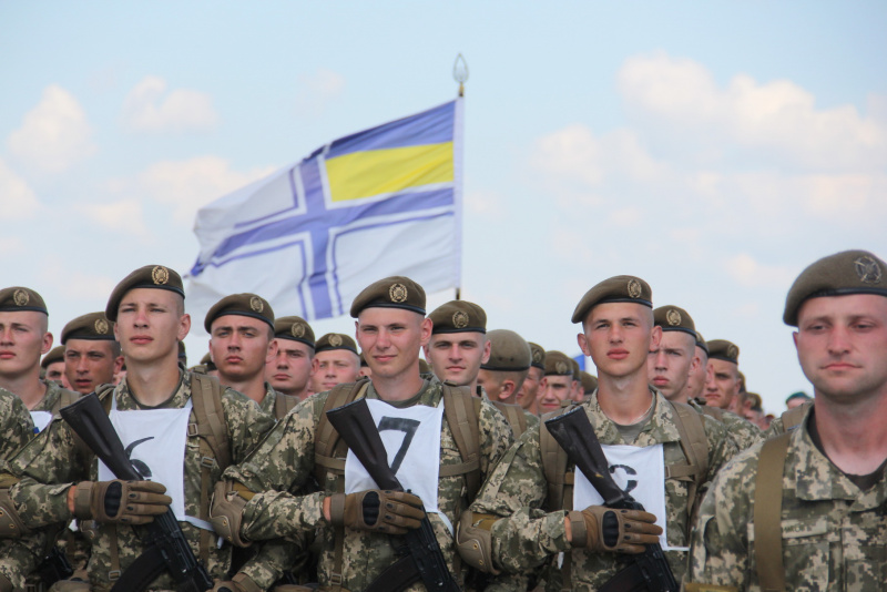 Украинские военные провели первую репетицию парада ко Дню Независимости