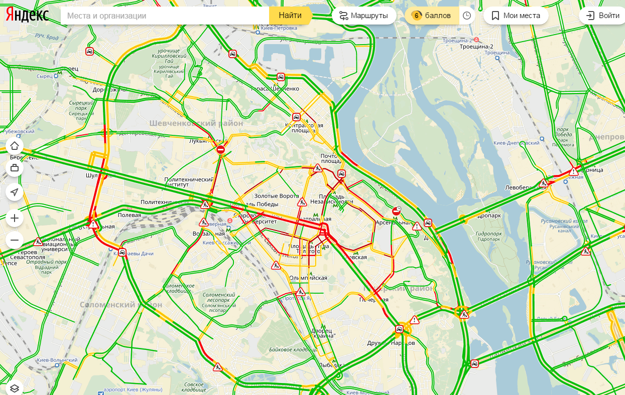 пробки в Киеве