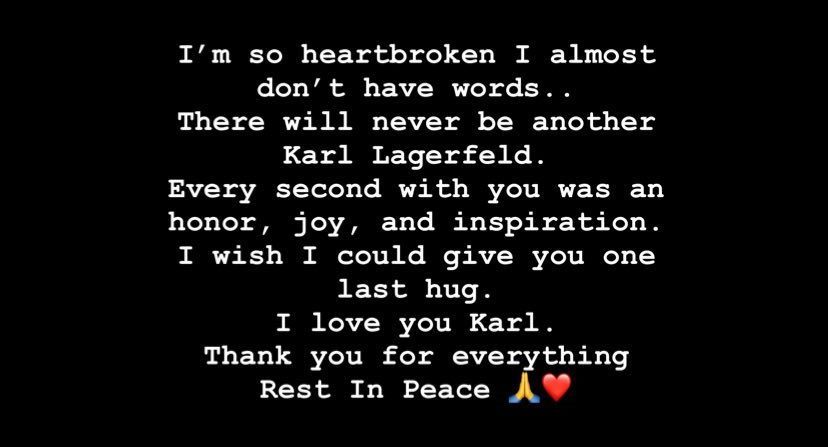 "Ми будемо пам'ятати тебе вічно": знаменитості зворушливо прощаються з Карлом Лагерфельдом