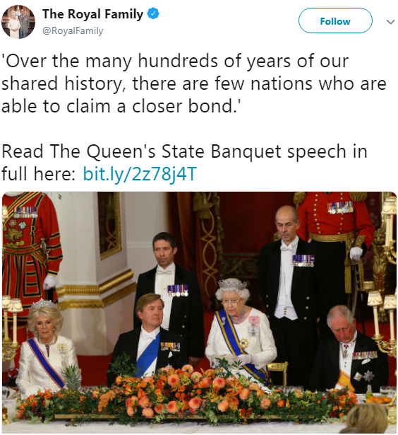 Банкет в Букингемском дворце: как Елизавета II встречала гостей