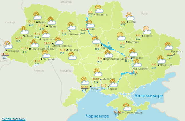 Наступного тижня в Україні суттєво похолодає
