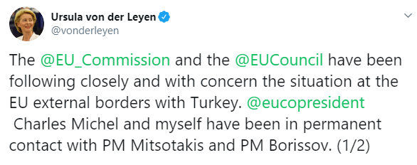 ЕС готов оказать дополнительную поддержку Греции и Болгарии из-за мигрантов