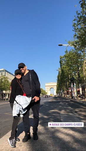 Французька романтика: вагітна Лілія Подкопаєва показала ніжність з коханим в Парижі