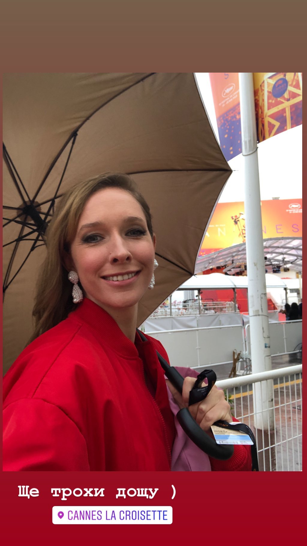 Катя Осадча в Каннах