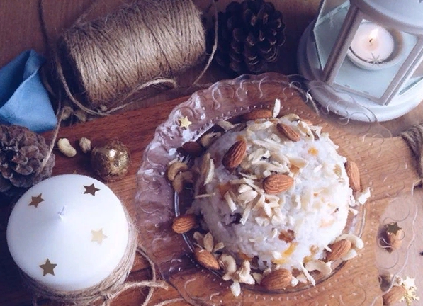 Рисова кутя на Різдво з мигдалем