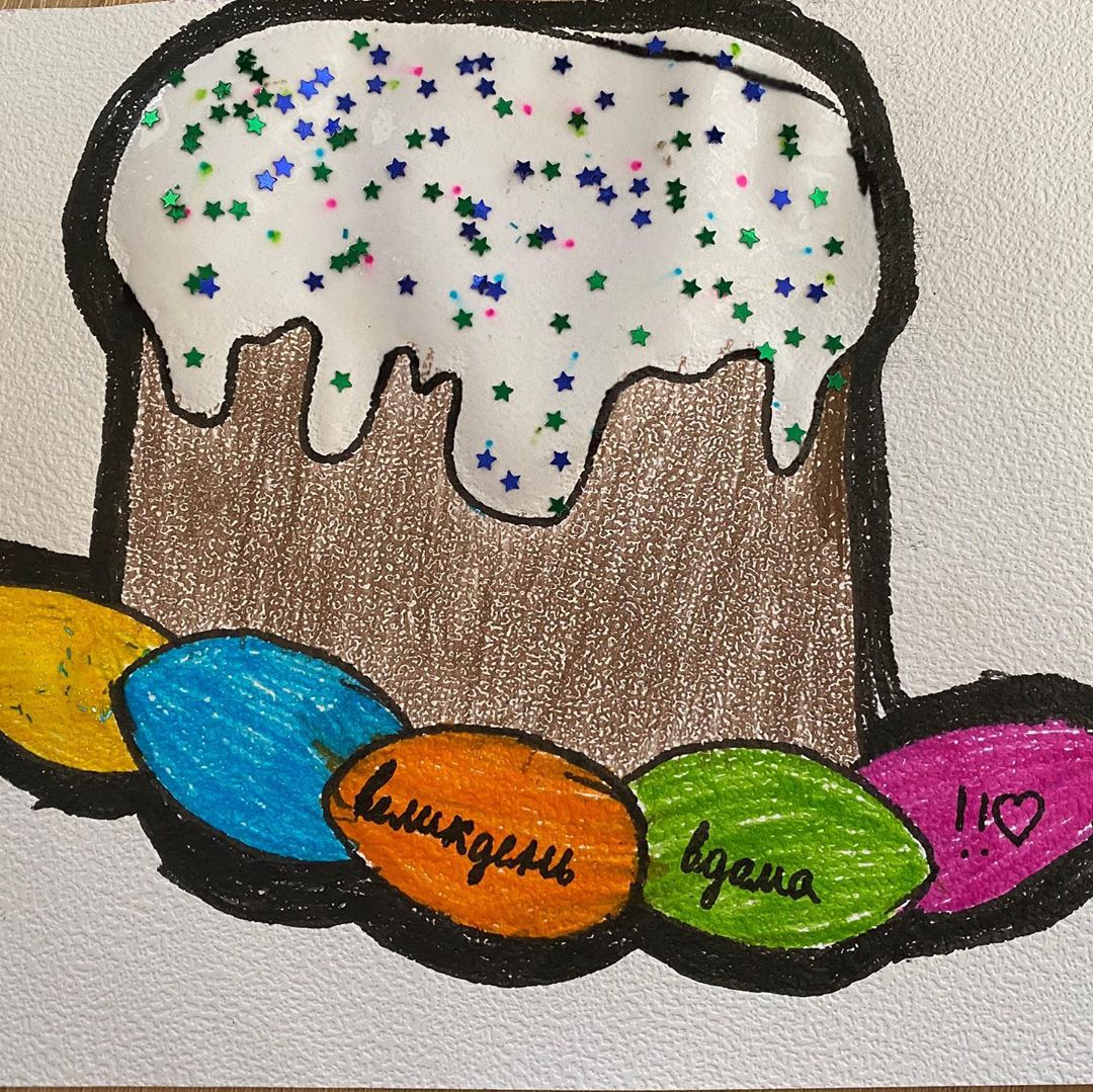 Художник так бачить: Лілія Ребрик з дочками готується до Великодня на карантині