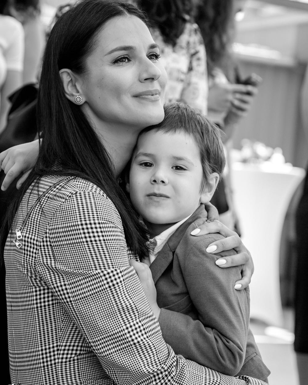 Ефросинина с сыном Сашей