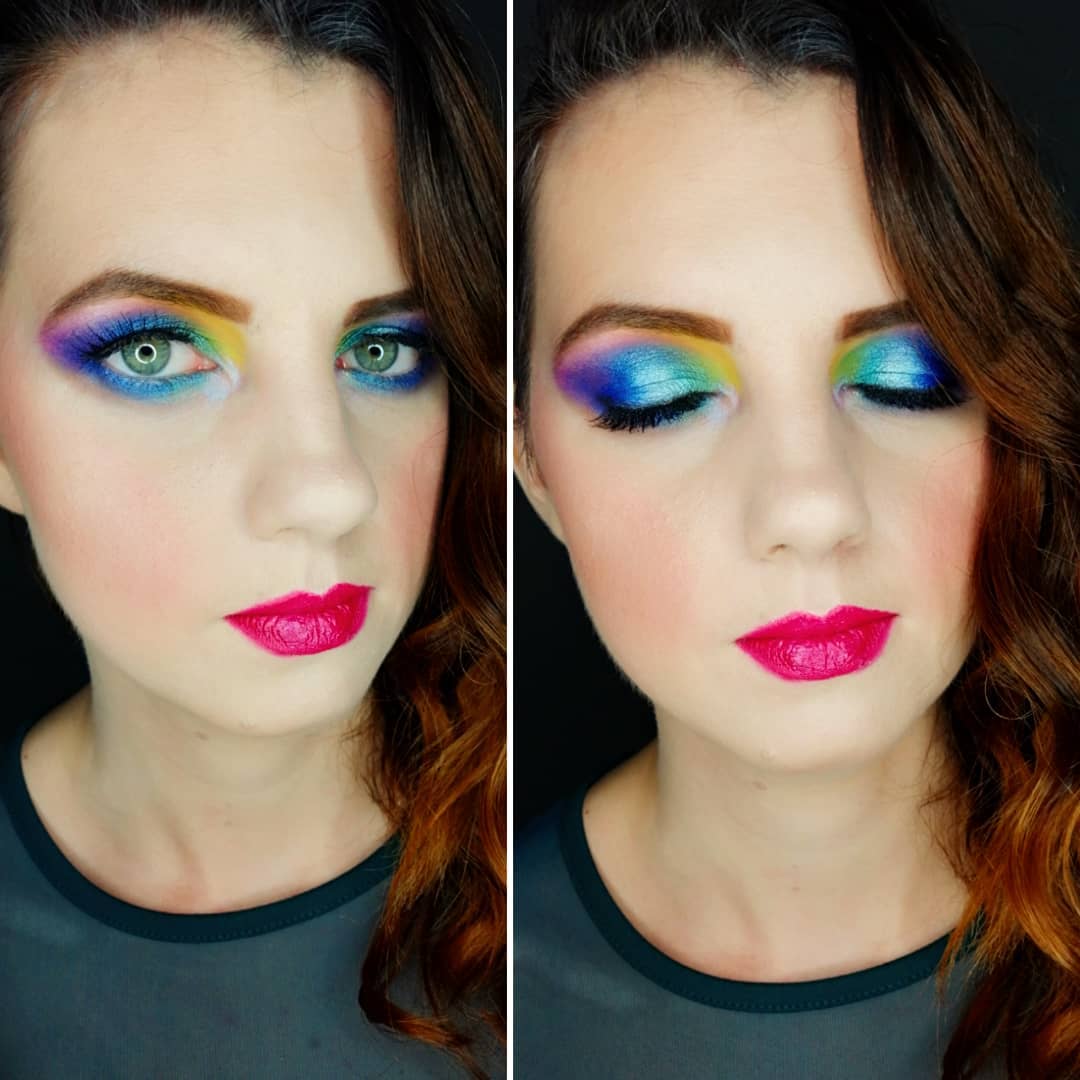 Разноцветная игривость: в сети "сходят с ума" по макияжу в стиле 80-х (яркие фото)