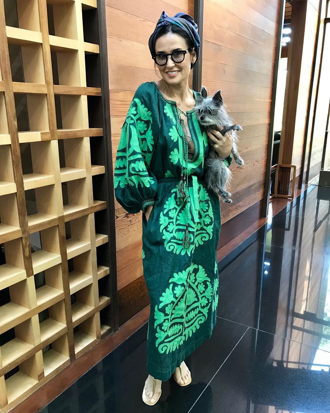 Вона прекрасна! Демі Мур блищить в сукні-вишиванці від українського дизайнера