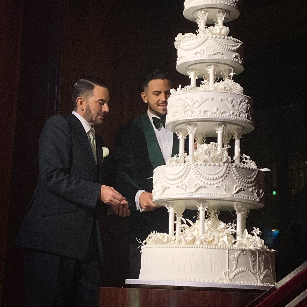 Торт на свадьбе Марка Джейкобса 