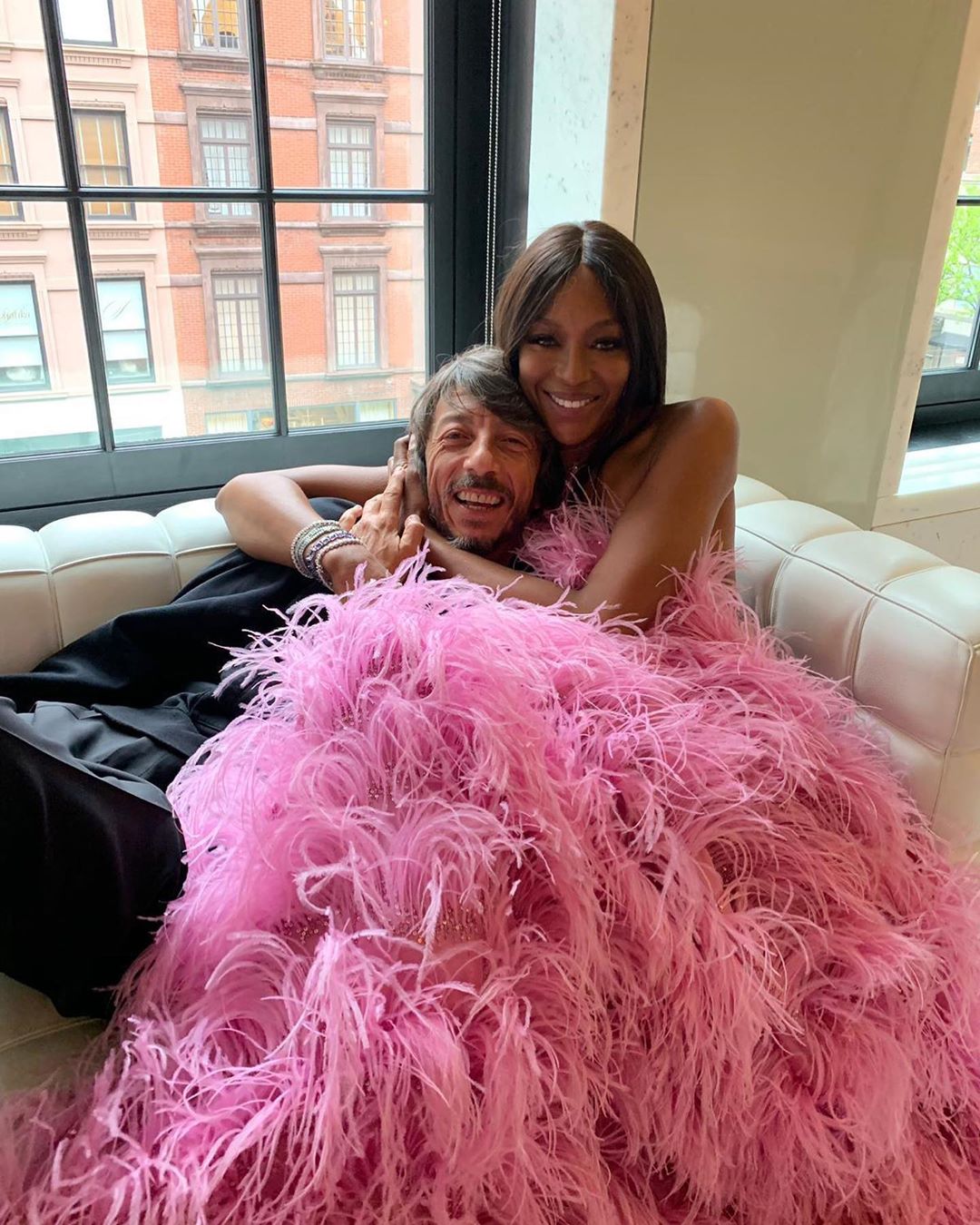 Наоми Кэмпбелл и Пьер-Паоло Пиччоли