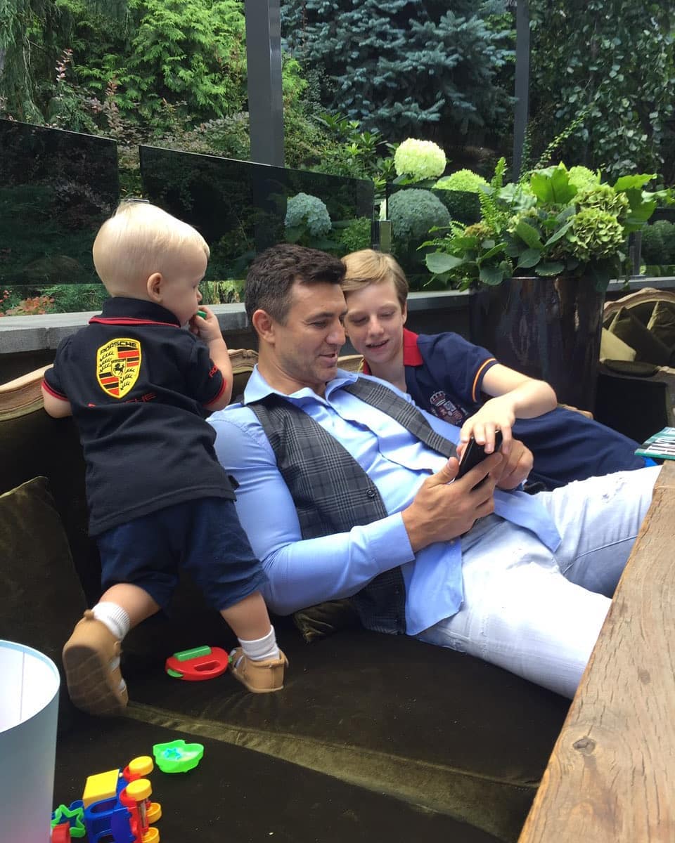 Тищенко с сыновьями